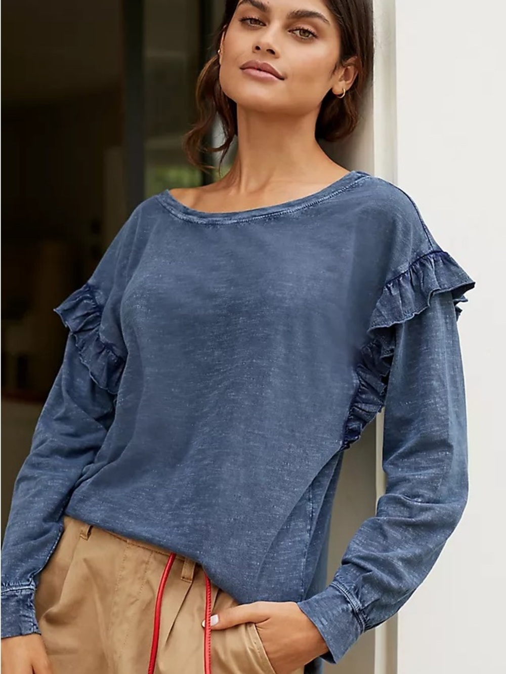 Pilcro ruffled open back